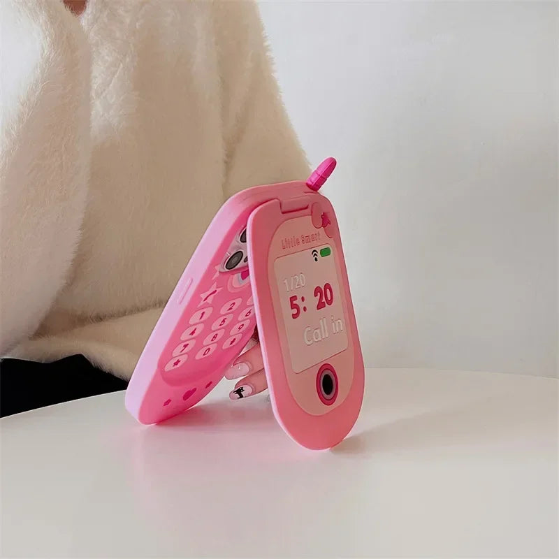 Pink Lady Flip Mirror iPhone Case