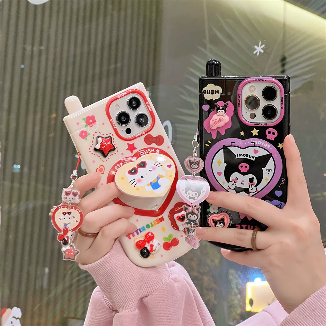 Sanrio Hello Kitty Kuromi iPhone Case w/ Mirror