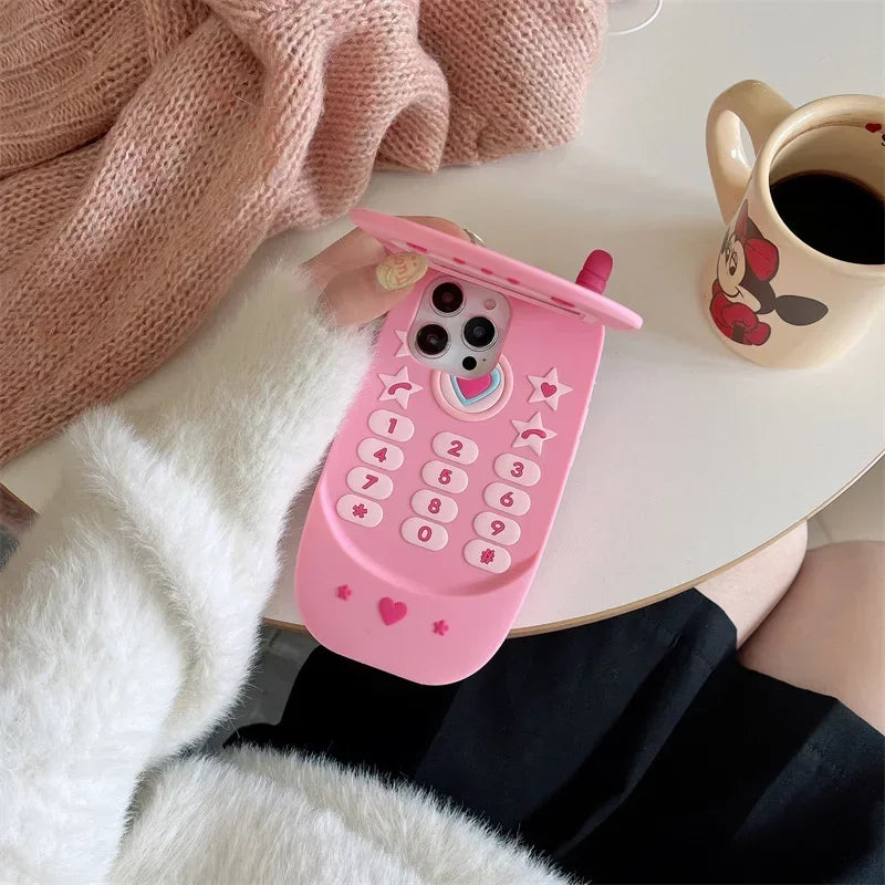 Pink Lady Flip Mirror iPhone Case