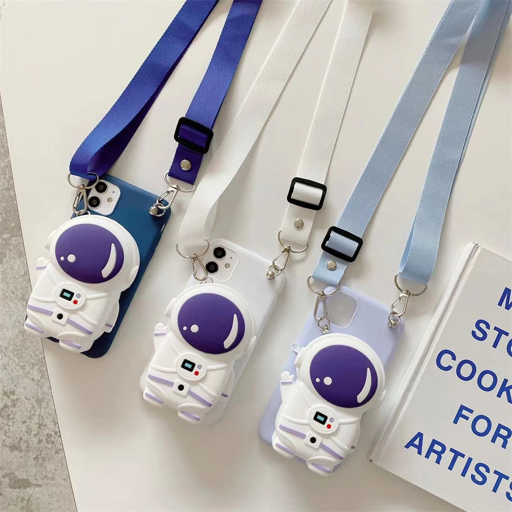 Astronaut Coin Purses Case for Samsung Galaxy
