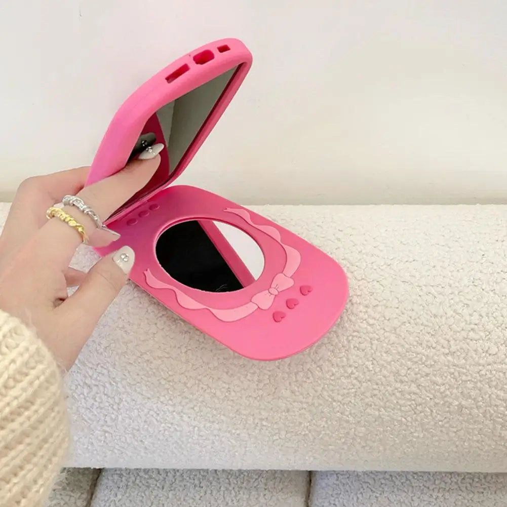Barbie Bow iPhone Flip Case w/ Mirror