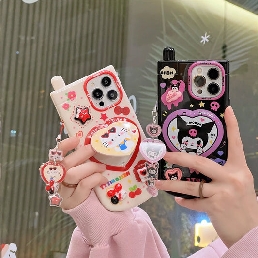 Sanrio Hello Kitty Kuromi iPhone Case w/ Mirror