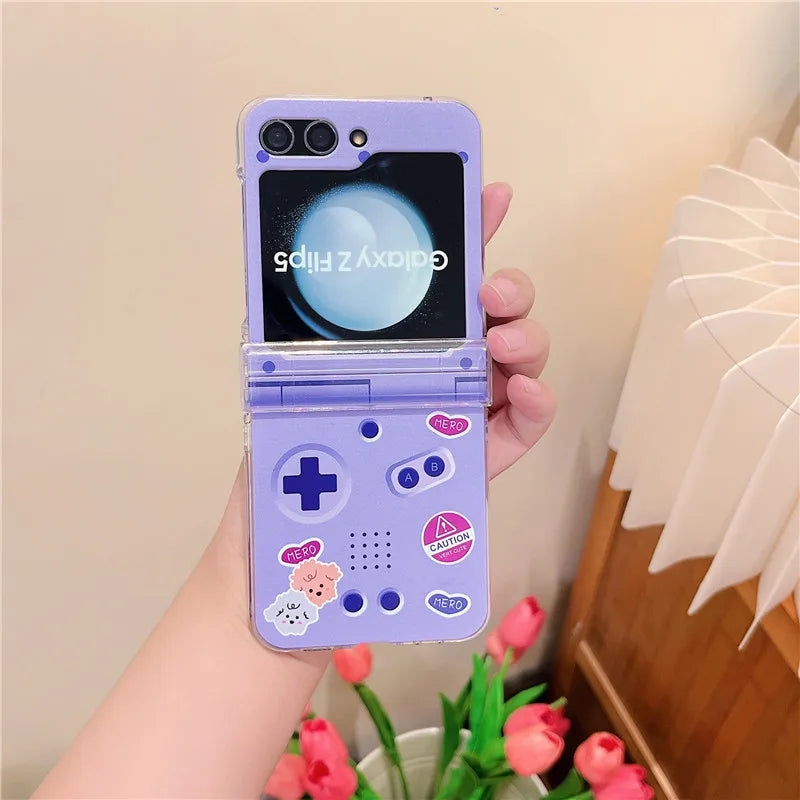 Kawaii Samsung Galaxy Z Flip Phone Case w/ Bracelet